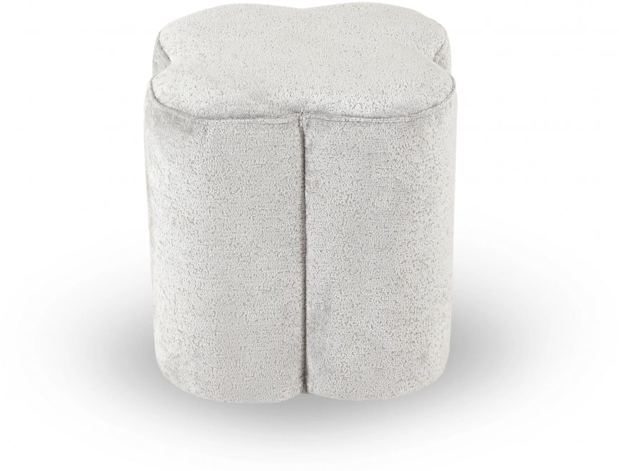 Пуфик Quatrefoil серый