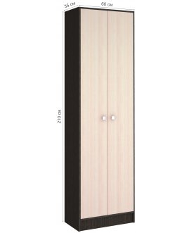 Шкаф в прихожую Ямайка венге / дуб молочный