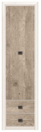 Шкаф однодверный Коен REG1D2S ясень снежный / сосна натуральная