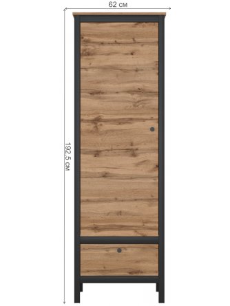 Шкаф однодверный Loft REG1D1S дуб вотан