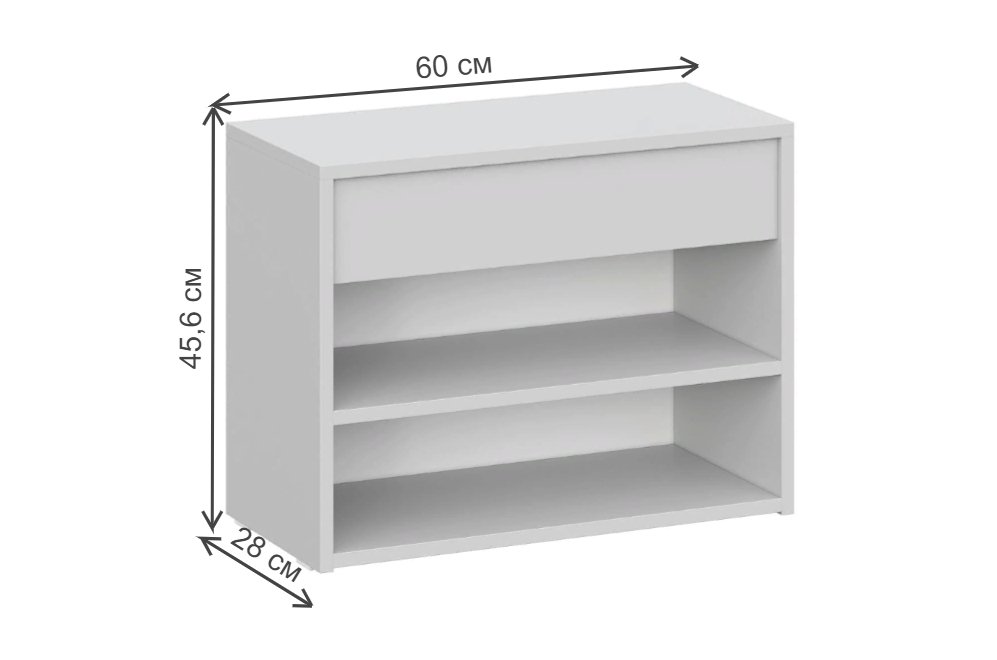 Обувница Айден ОБ06-600 серая