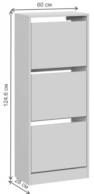 Обувница Айден ОБ06-601 серая