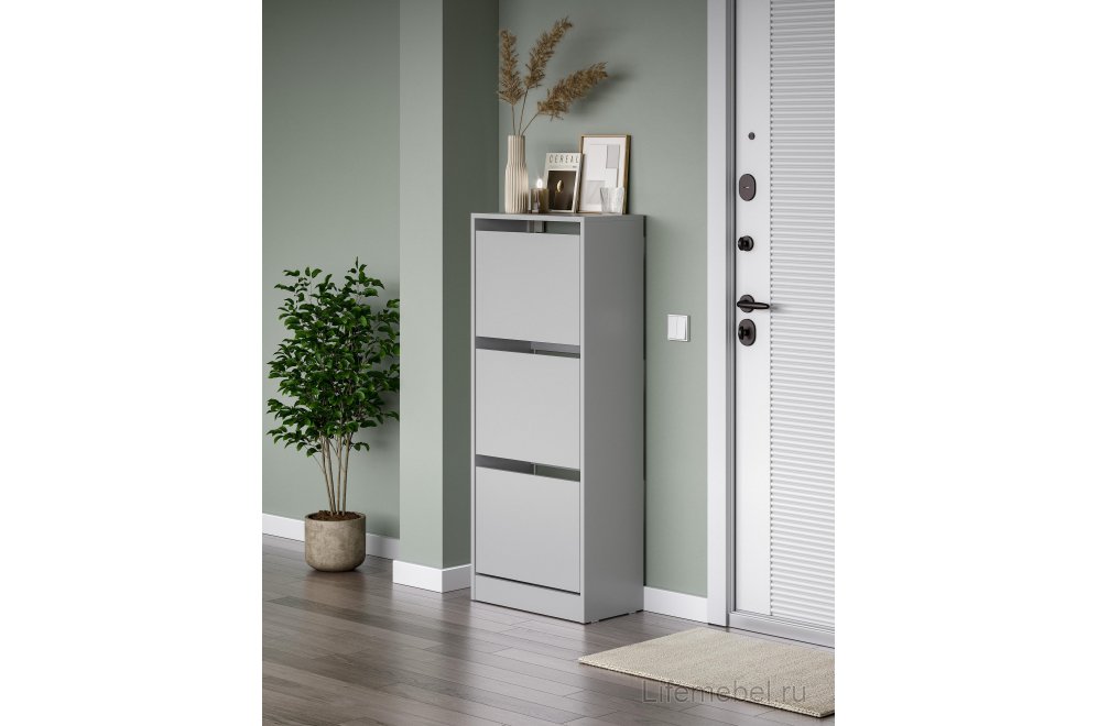 Обувница Айден ОБ06-601 серая