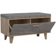 дуб крафт золотой / камень темный