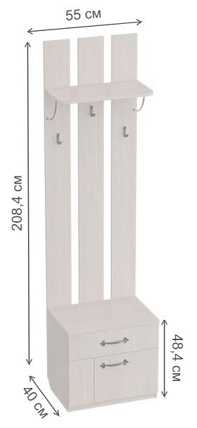 Обувница Элана бодега белая