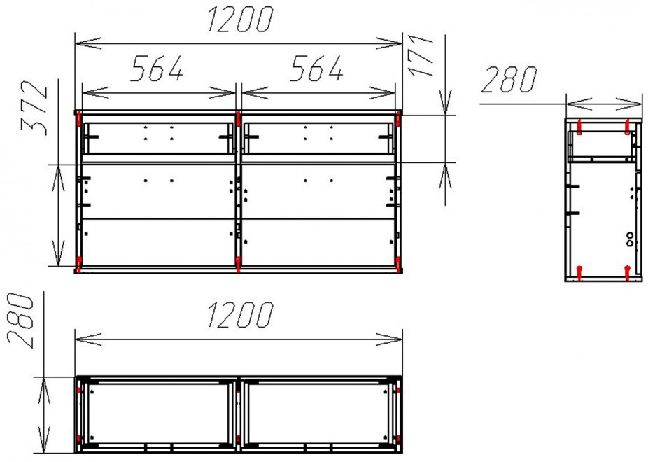 Обувница Мебелайн-9 венге / дуб молочный