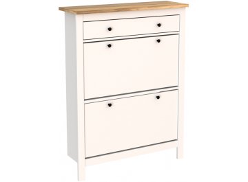 Обувница Сага белый / ясень