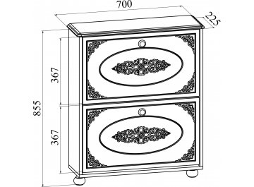 Обувница Ассоль плюс АС-45