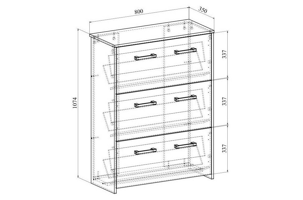 Обувница Агата АТ-1 северное дерево светлое