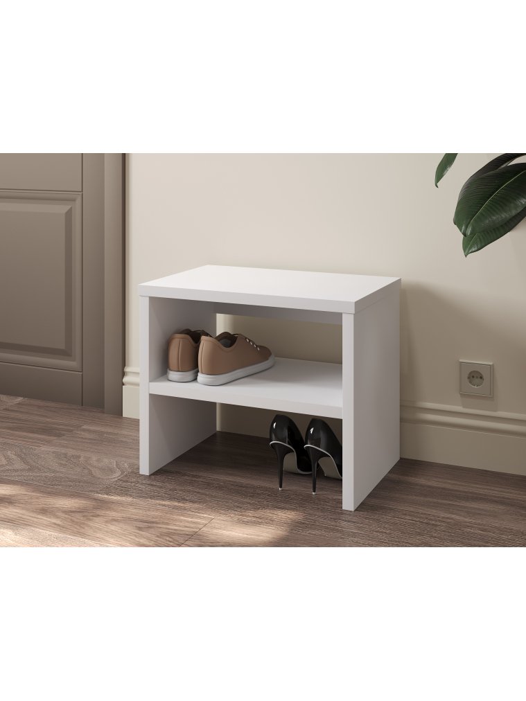 Обувница Т-10 белый структурный (530х441)