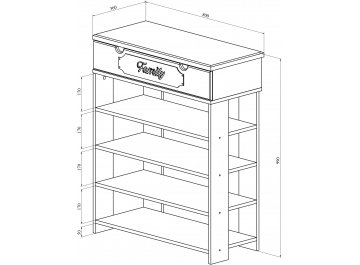 Обувница ДримСтар ДС-20