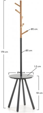 Напольная вешалка Bren серая