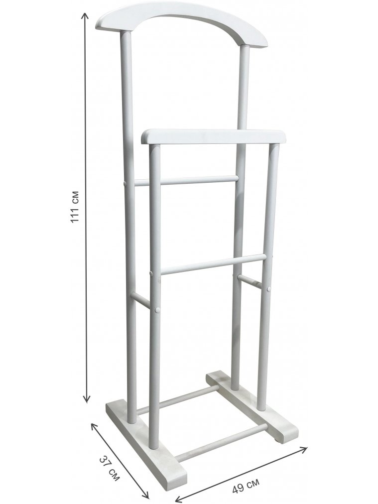 Напольная вешалка Лофт белый