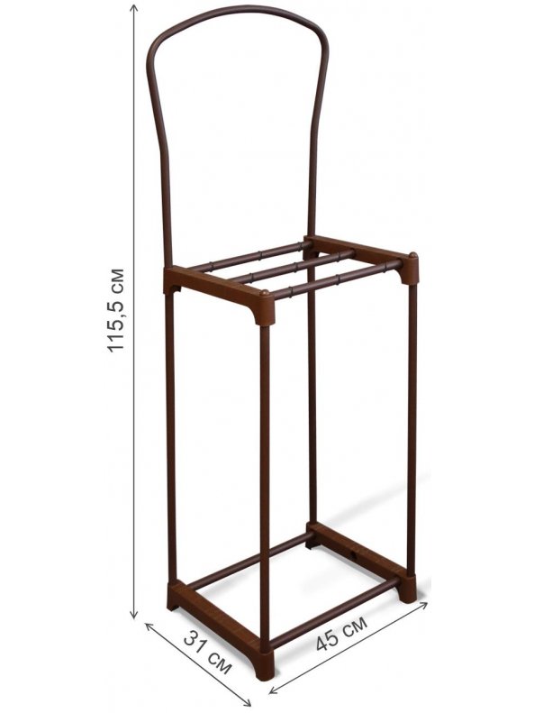 Напольная вешалка SHT-SUR4 коричневый муар / коричневый