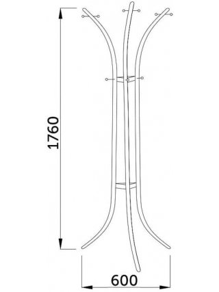 Напольная вешалка Spiner белая