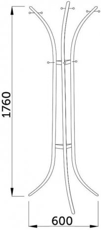 Напольная вешалка Spiner белая