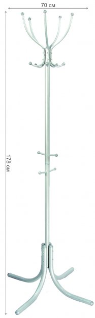 Вешалка напольная М 10 металлик