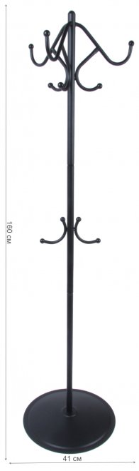 Вешалка напольная ПИКО 7 черная
