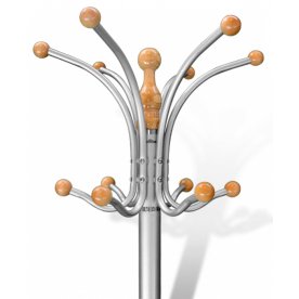 Вешалка YT-22B серебристый / светлый орех