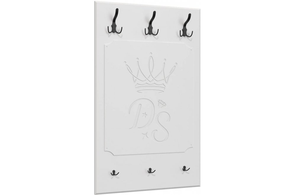 Настенная вешалка ДримСтар-004 белое дерево комплектация 1