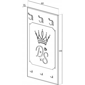 Настенная вешалка ДримСтар ДС-32