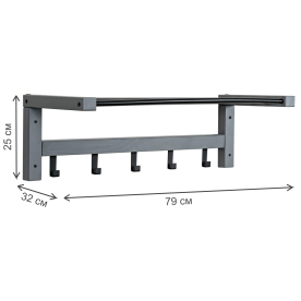 Настенная вешалка Leset Мира 79
