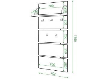 Настенная вешалка СТ-50