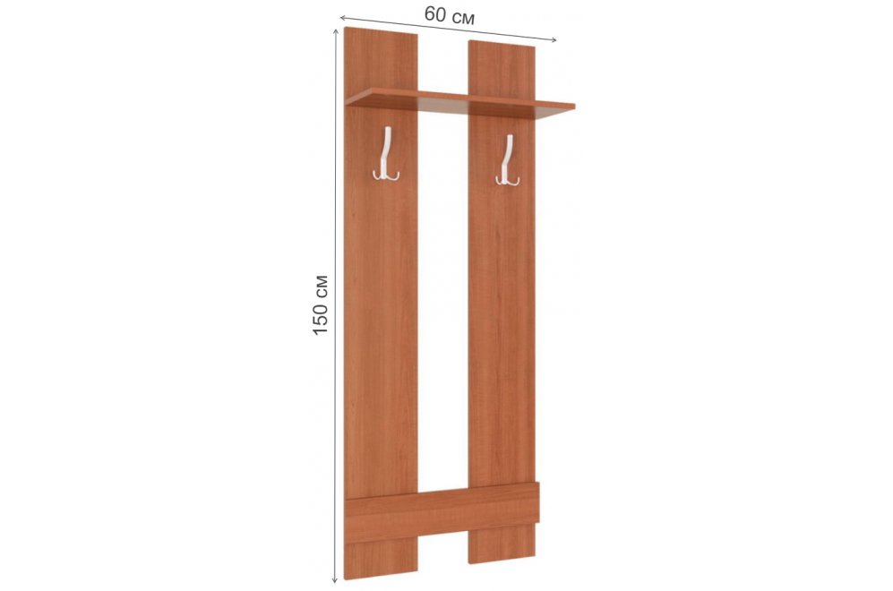 Настенная вешалка Вента-6 вишня