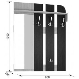 Настенная вешалка Аврора