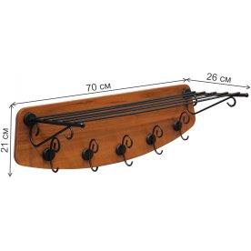 Настенная вешалка Грация 4/5