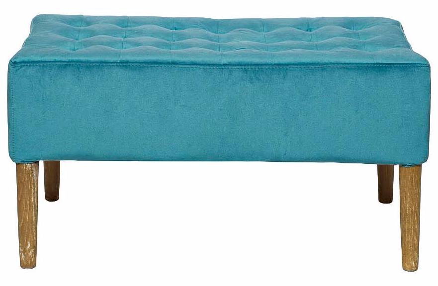 Банкетка HD0003634-BP бежевый / бирюзовый