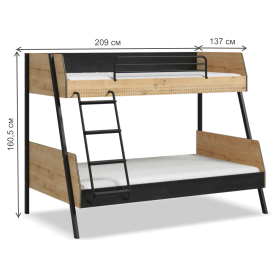 Двухъярусная кровать Black