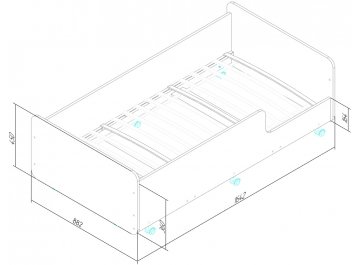 Двухъярусная кровать Капризун 7 Р444-2