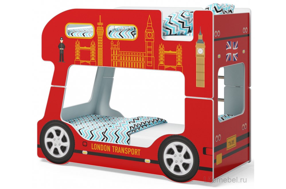 Двухъярусная кровать Автобус Лондон