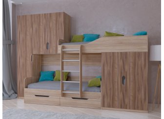 Двухъярусная кровать Лео