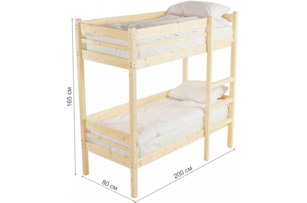 Двухъярусная кровать Микки 70х190
