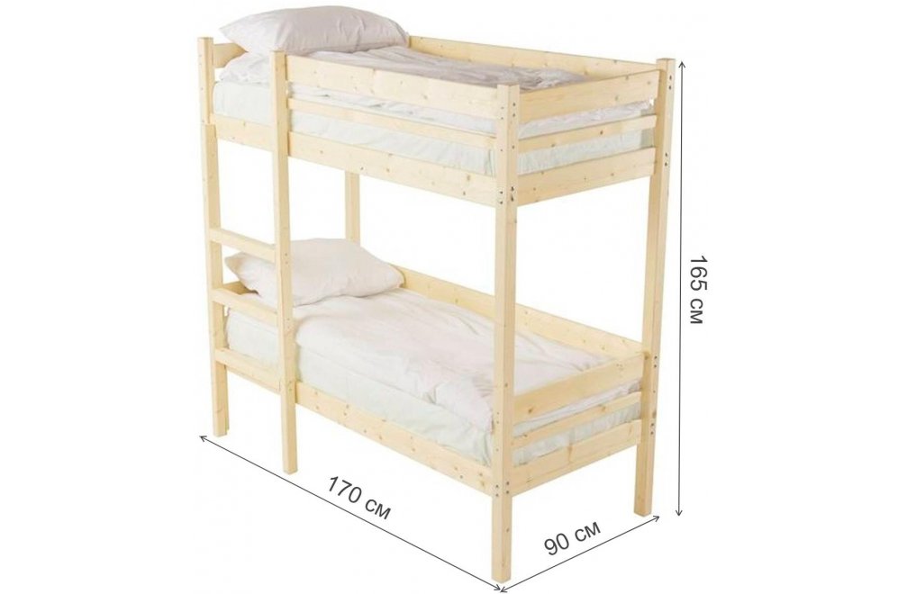 Двухъярусная кровать Микки 80х160