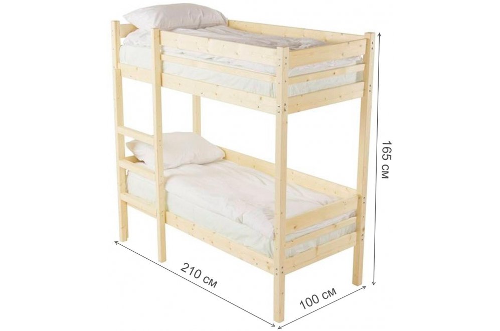 Двухъярусная кровать Микки 90х200