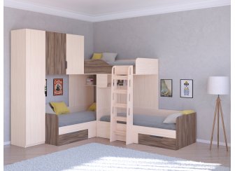 Двухъярусная кровать Трио/1