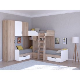 Двухъярусная кровать Трио/1