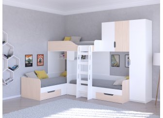 Двухъярусная кровать Трио/2