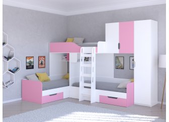 Двухъярусная кровать Трио/2