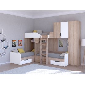 Двухъярусная кровать Трио/2
