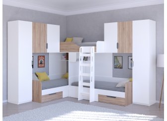 Двухъярусная кровать Трио/3