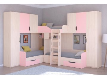 Двухъярусная кровать Трио/3