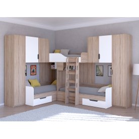 Двухъярусная кровать Трио/3