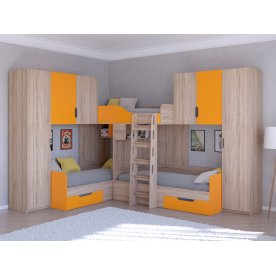 Двухъярусная кровать Трио/3