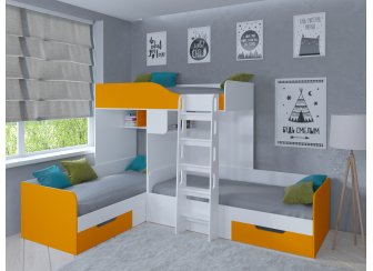 Двухъярусная кровать Трио