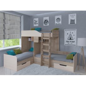 Двухъярусная кровать Трио