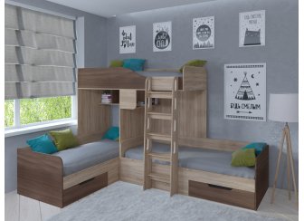 Двухъярусная кровать Трио
